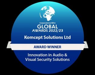 Komcept Solutions Ltd. Award Winner 2022/23 Innovation in Audio & Visual Security Solutions